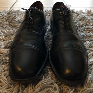 Alan Mcafee Mens Burgundy Cap Toe Oxford England